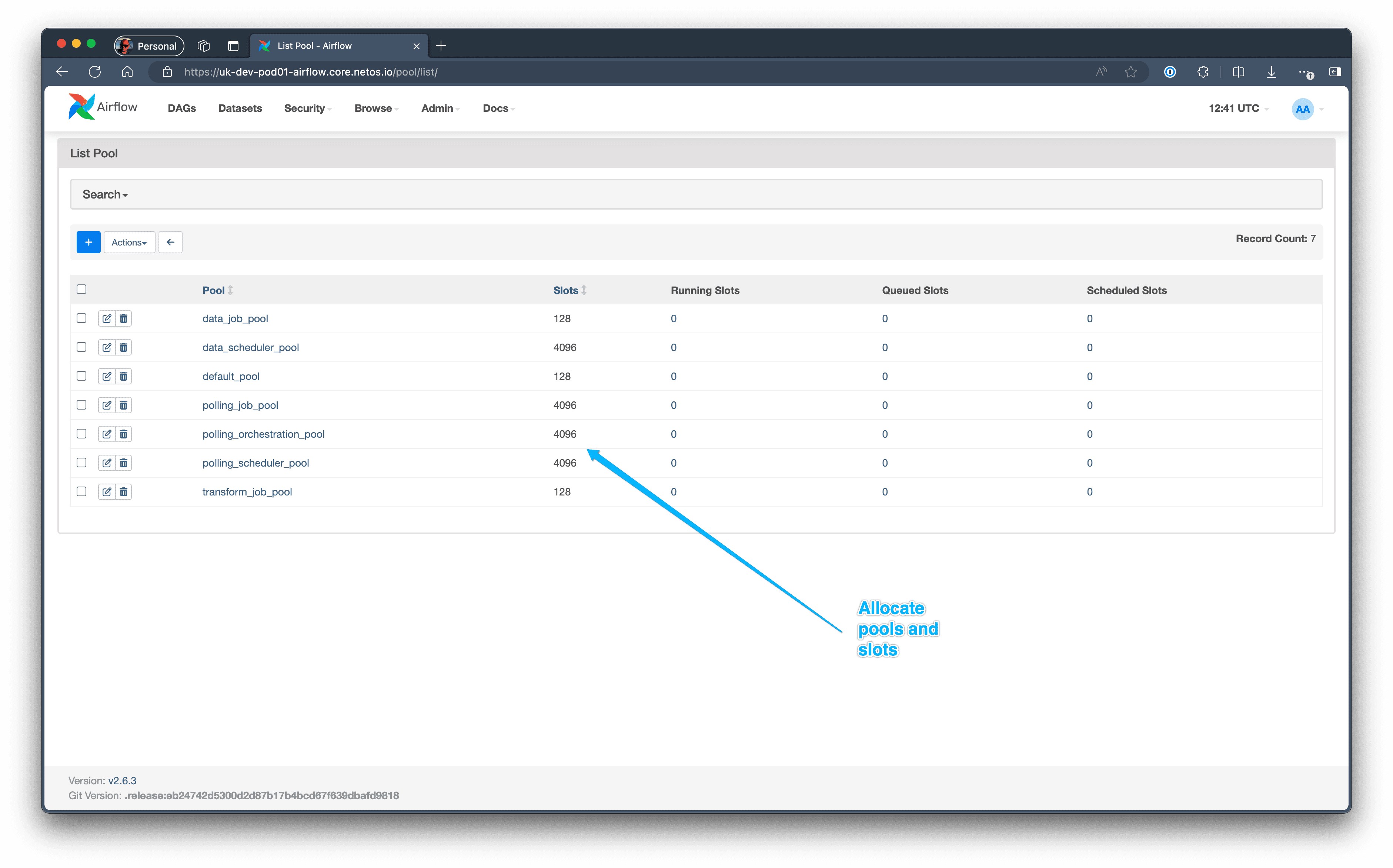 Airflow pools, Elastic-to-NetBox sync isolated in its own pool